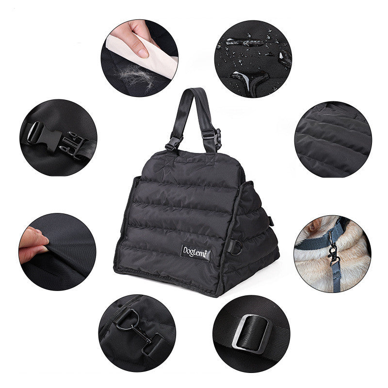 Portable Cloth Pet Carrier with Safety Harness Gomaki