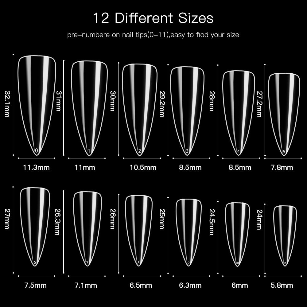 Miss Bloom Stiletto Nail Tips Gomaki