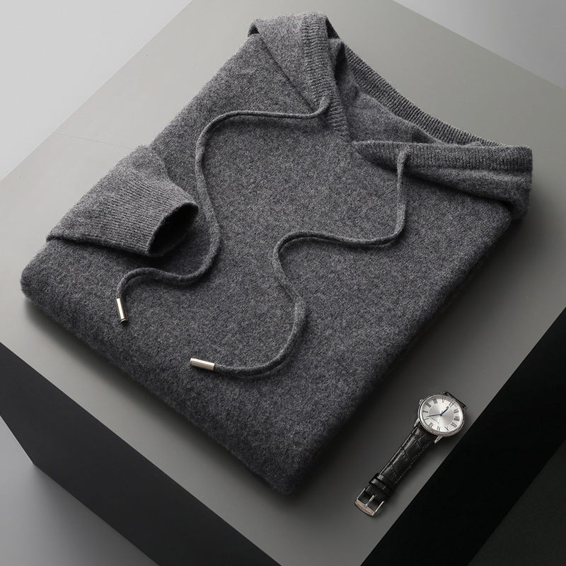 Men Hooded Knitted Sweater Gomaki