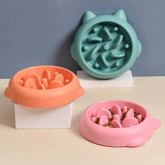 Pet Dog Cat Slow Feeder Bowl Gomaki