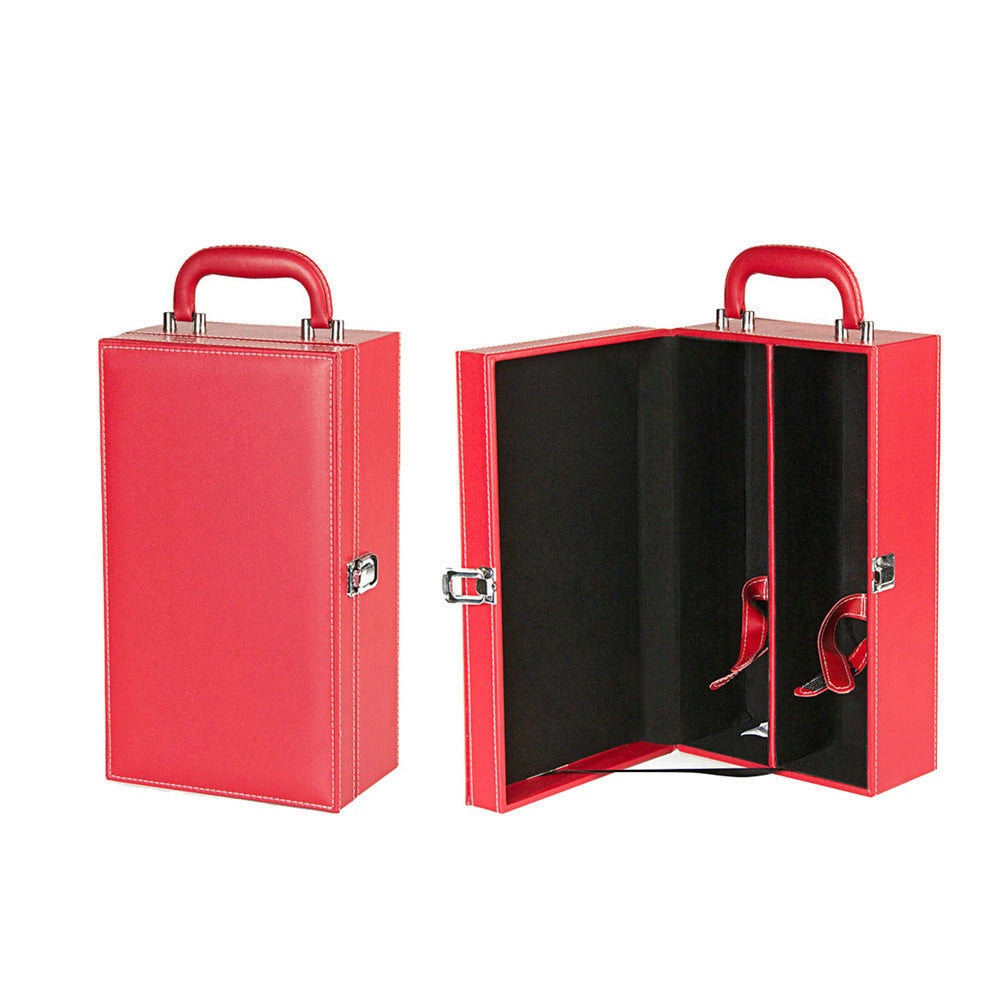 Elegant PU Leather Wine Gift Box Gomaki