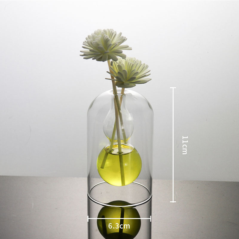 Modern Transparent Glass Vases Gomaki