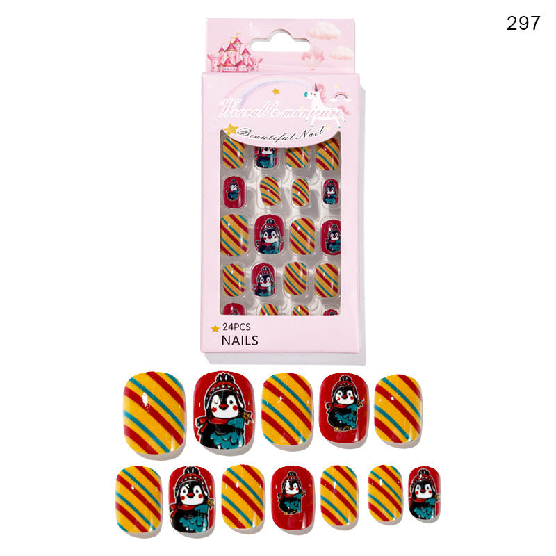 Christmas Pattern Press On Nails Gomaki