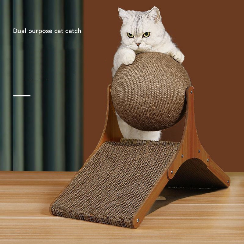 Wheel Vertical Wear Resistant Cat Scratch Board Gomaki