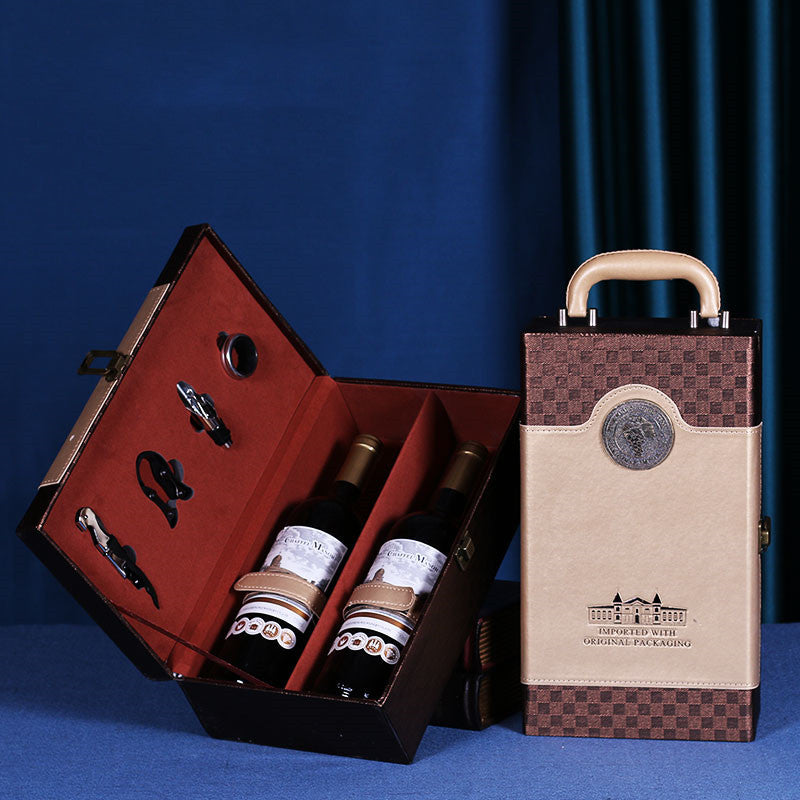 Luxury Leather Wine Gift Box Gomaki