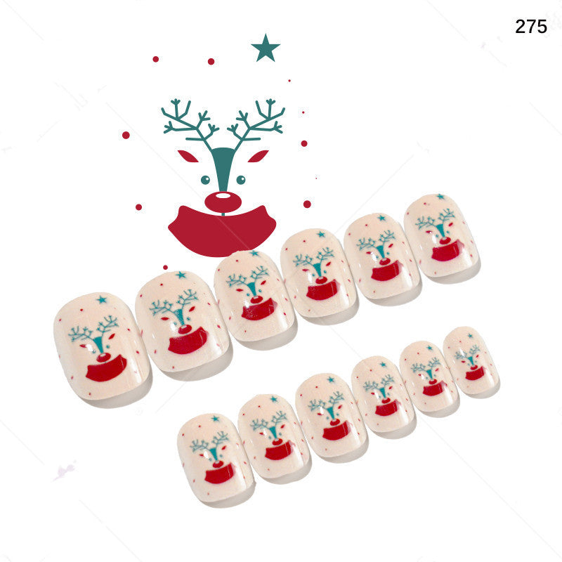 Christmas Pattern Press On Nails Gomaki