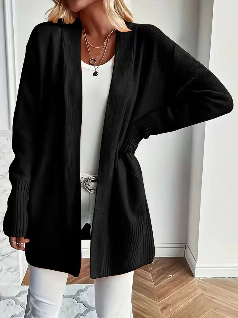 Women Long Knit Cardigan Gomaki
