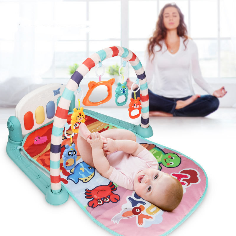 Montessori Inspired Baby Play Gym and Piano Activity Mat Gomaki