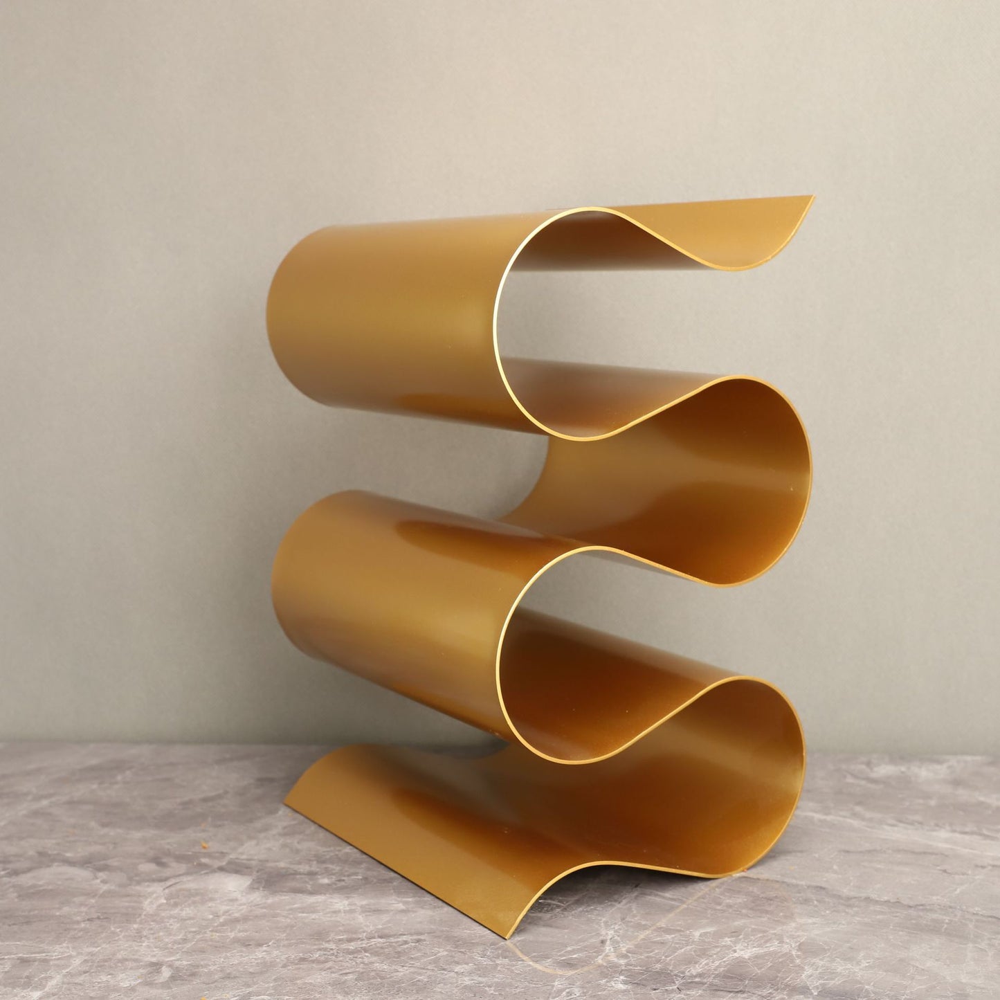 Modern Metal Wave Wine Rack