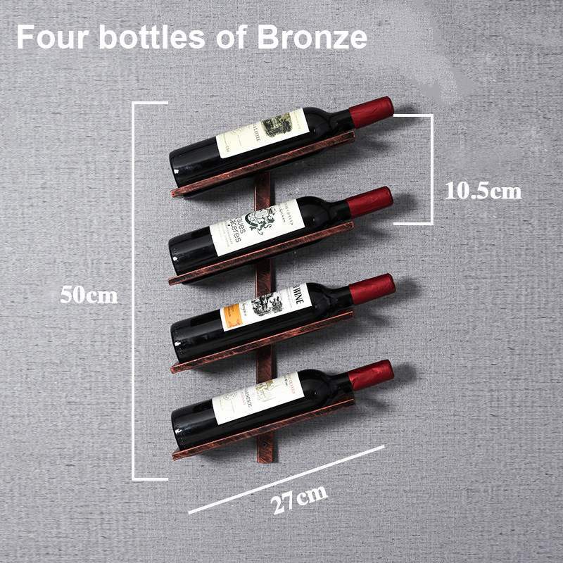 Modern Wall Mounted Metal Wine Rack