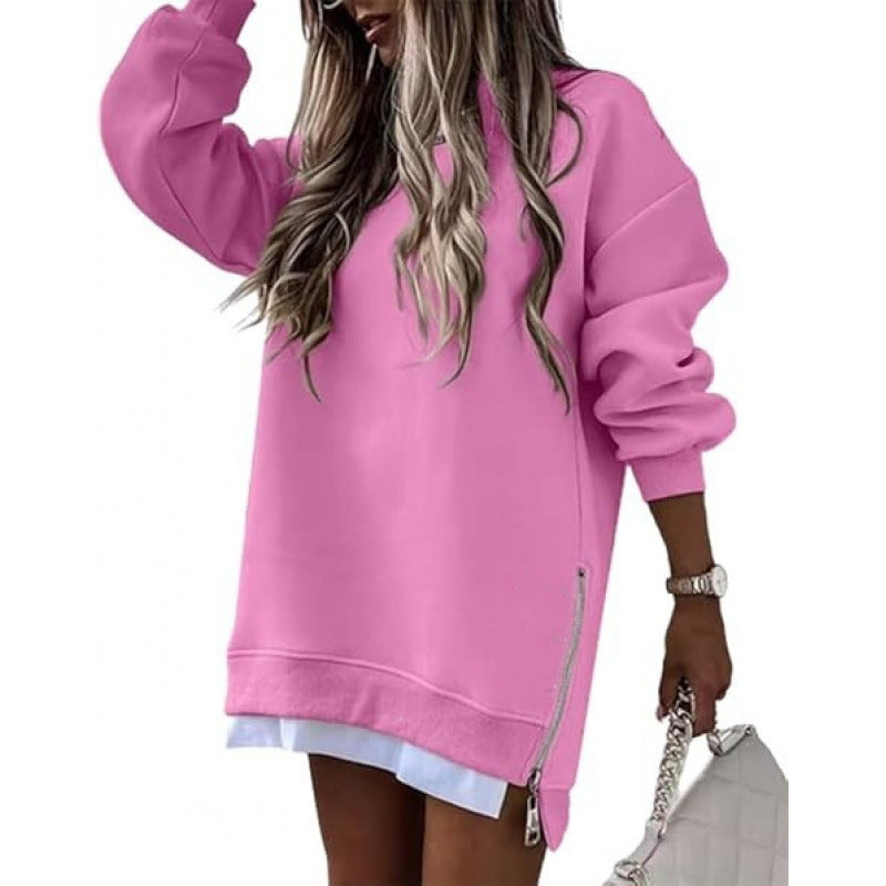 Women Longline Sweatshirt Dress Gomaki