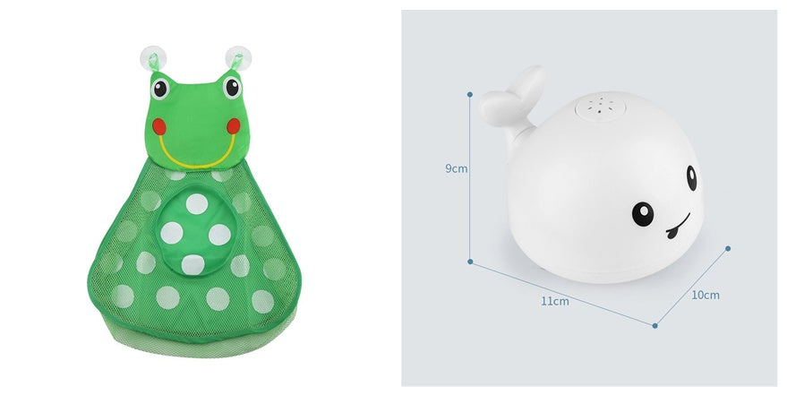 Giocattolo da bagno a forma di balena con luci LED e musica Gomaki