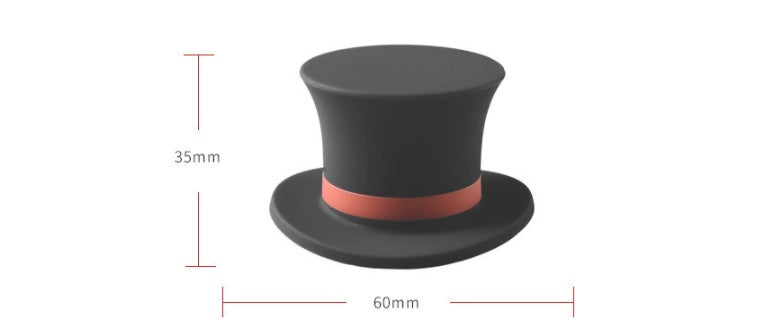 Bouchon de bouteille de vin en silicone en forme de chapeau haut-de-forme Gomaki