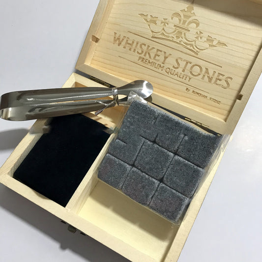 Premium Whiskey Stones Gift Set Ice Gomaki