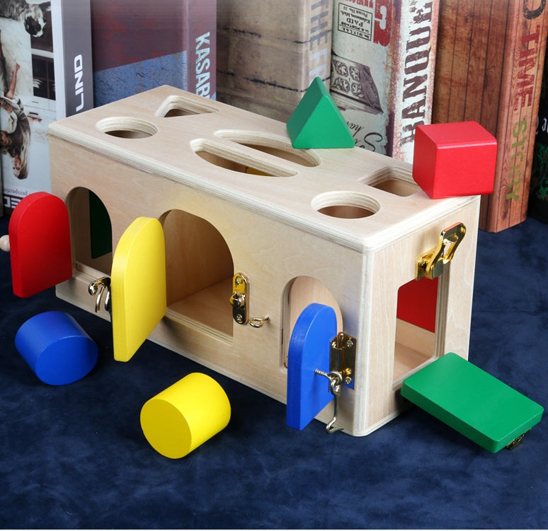 Montessori Wooden Lock Box Toy Gomaki
