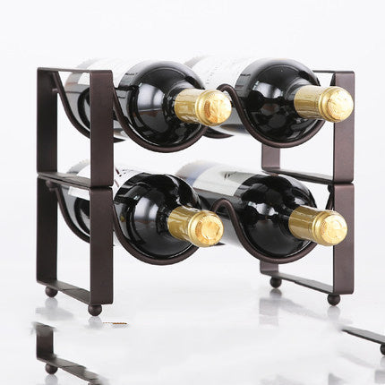 Modern Metal Wine Rack Gomaki