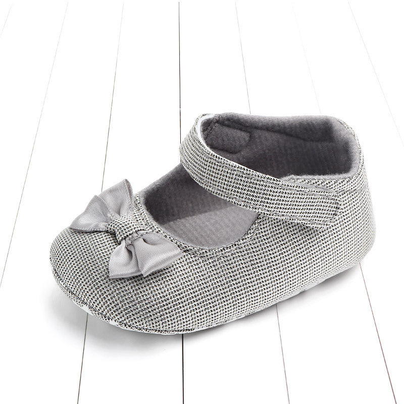 Elegant Baby Girl Shoes with Satin Bow Gomaki