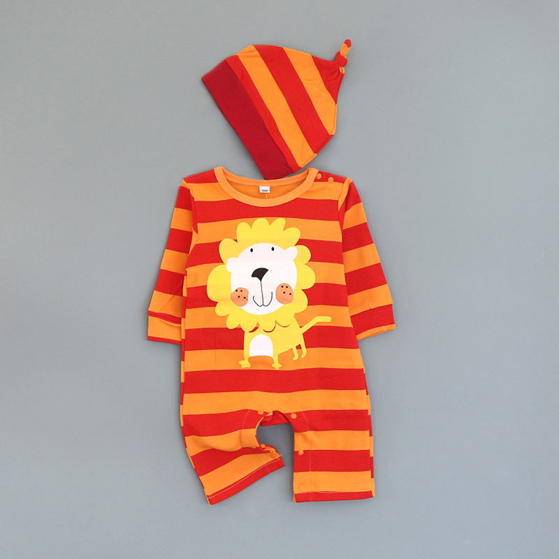 Baby Zebra Romper with Matching Hat Gomaki