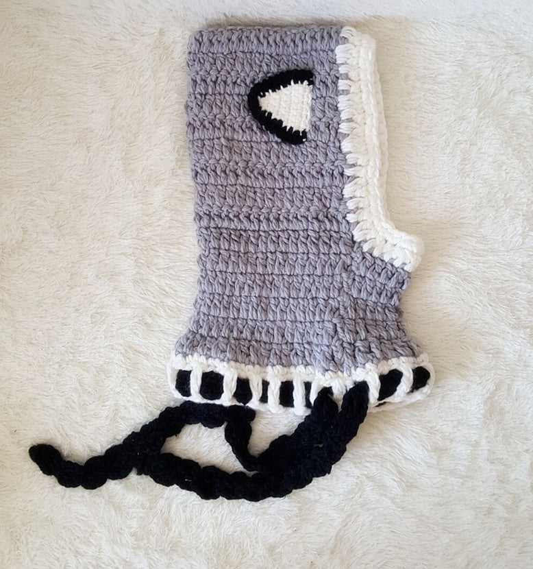 Knitted Fox Hood for Kids Gomaki