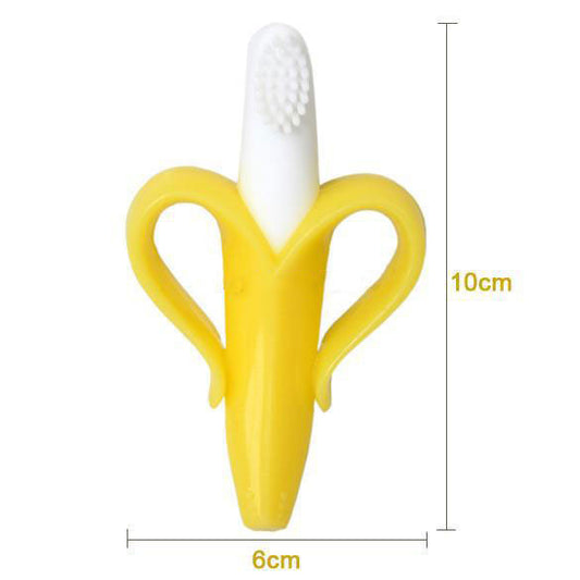 Baby Banana Silicone Teether and Training Toothbrush Gomaki