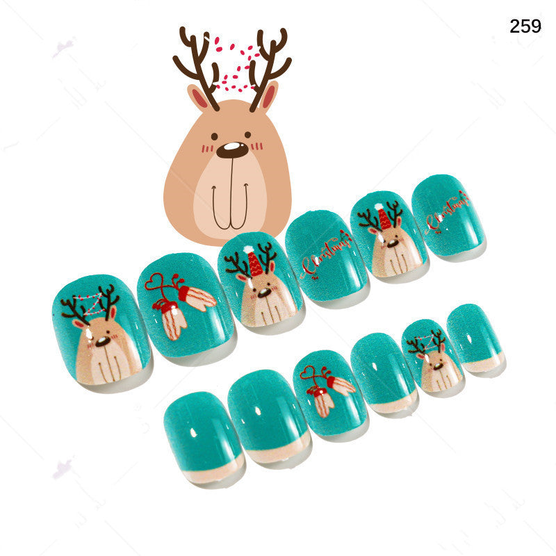 Christmas Pattern Press On Nails Gomaki