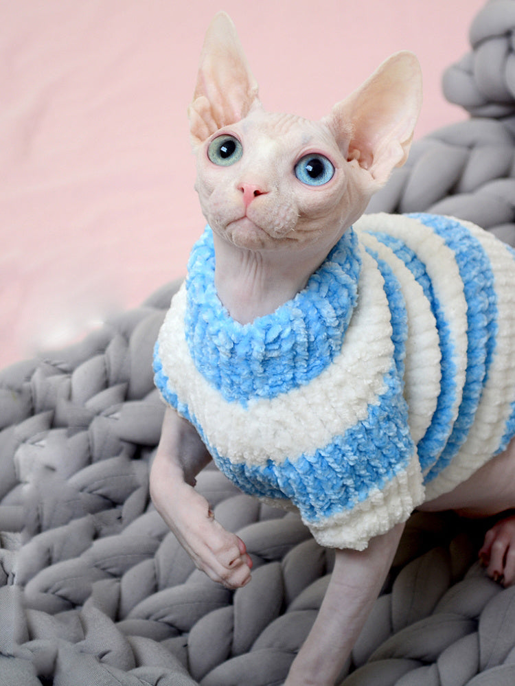 Hairless Sphinx Cat Winter Thicken Warm Cotton Sweater Gomaki