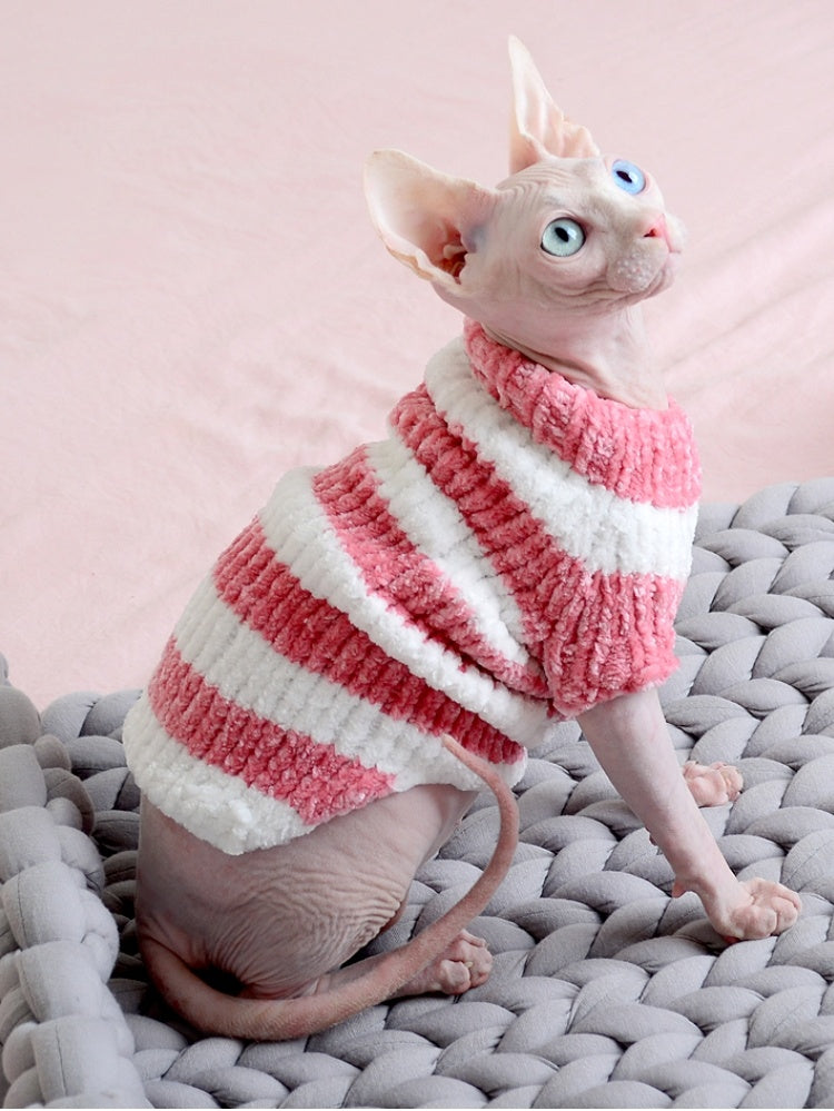 Hairless Sphinx Cat Winter Thicken Warm Cotton Sweater Gomaki