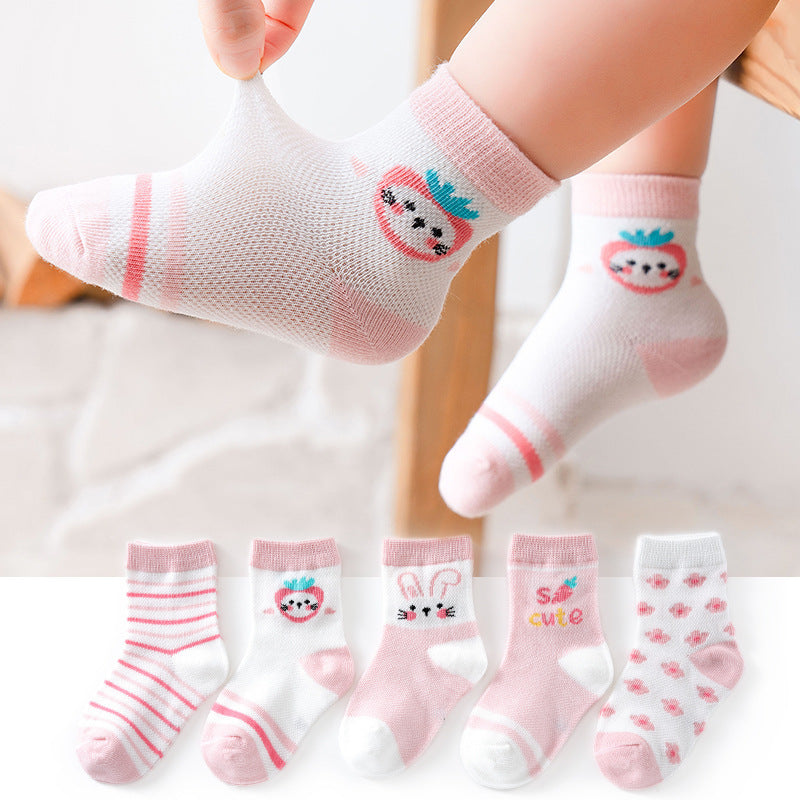 Ensemble de chaussettes en coton respirant pour bébé Gomaki