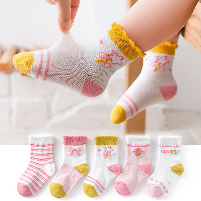 Ensemble de chaussettes en coton respirant pour bébé Gomaki
