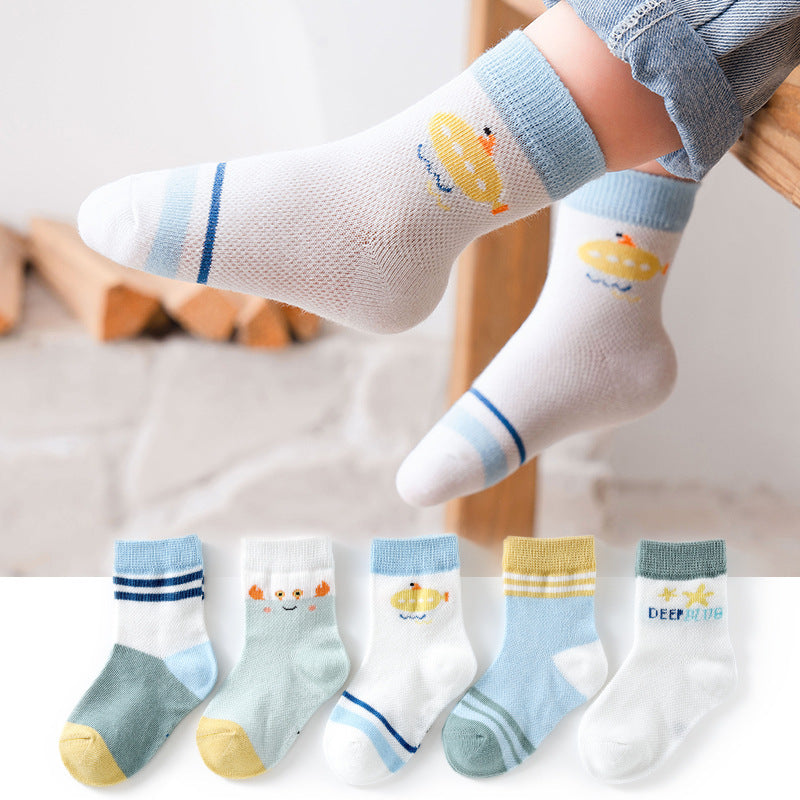 Ensemble de chaussettes en coton respirant pour bébé Gomaki