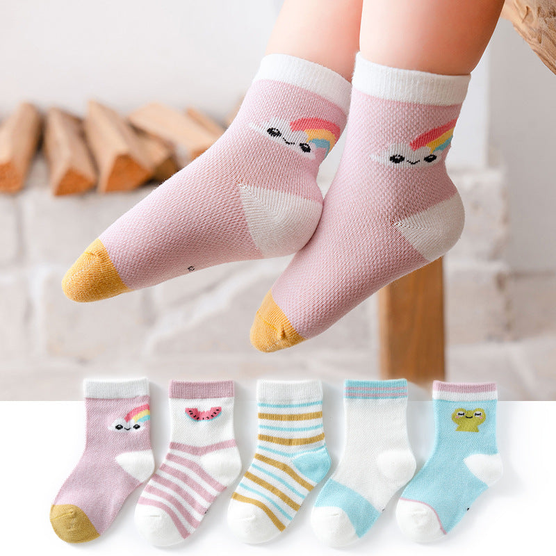 Ensemble de chaussettes en coton respirant pour bébé Gomaki