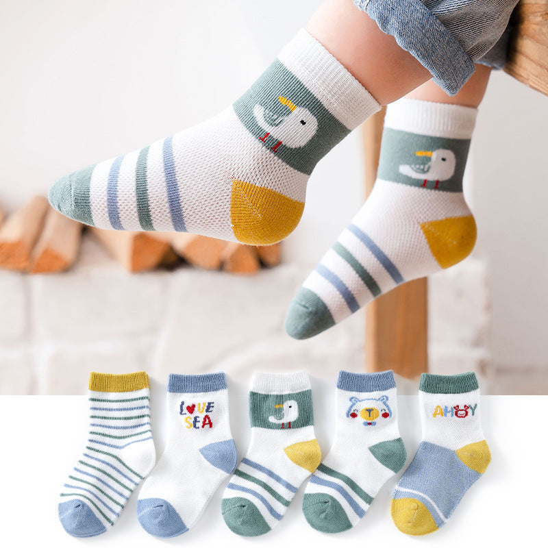 Ensemble de chaussettes en coton respirant pour bébé Gomaki