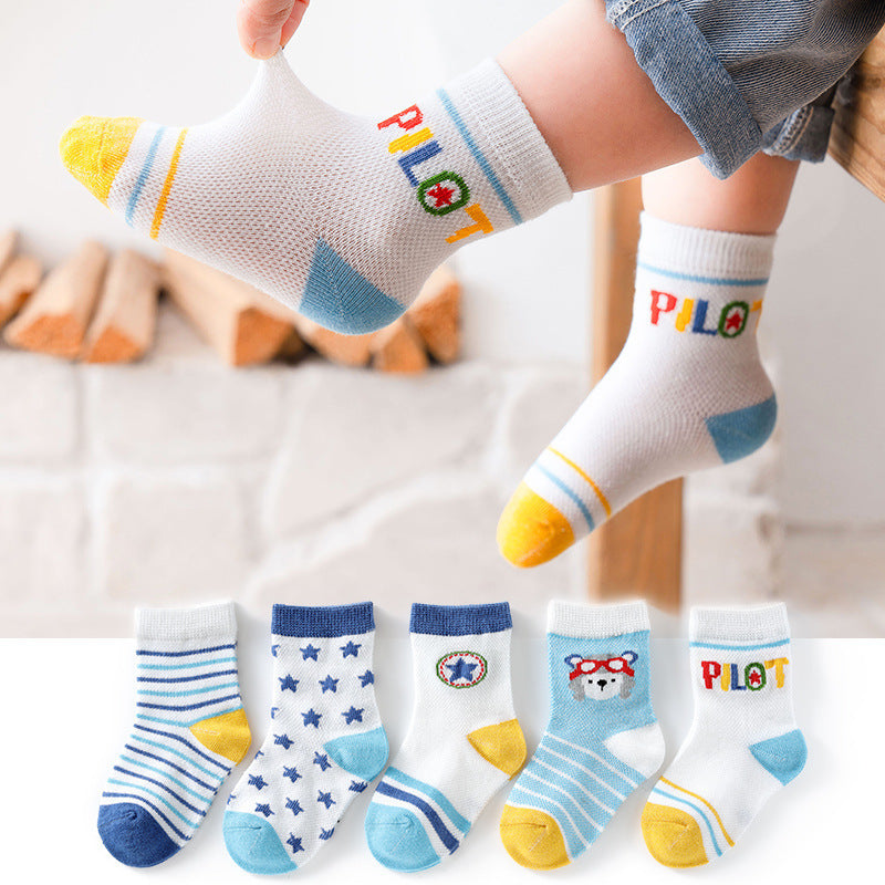 Ensemble de chaussettes en coton respirant pour bébé Gomaki