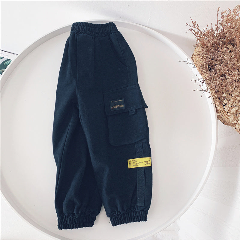 Pantaloni cargo da jogging per bambini Gomaki 