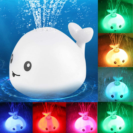 Whale Spray Bath Toy With LED Lights And Music Gomaki