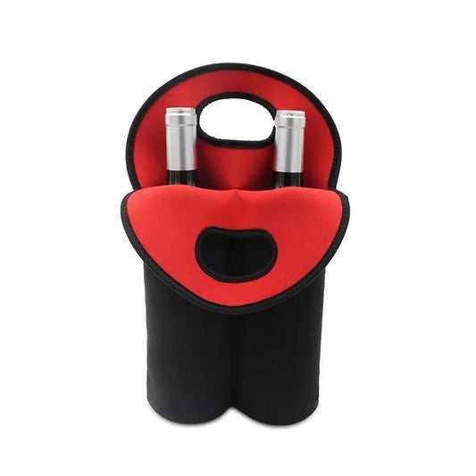 Insulated Neoprene Wine Bottle Tote Bag Gomaki