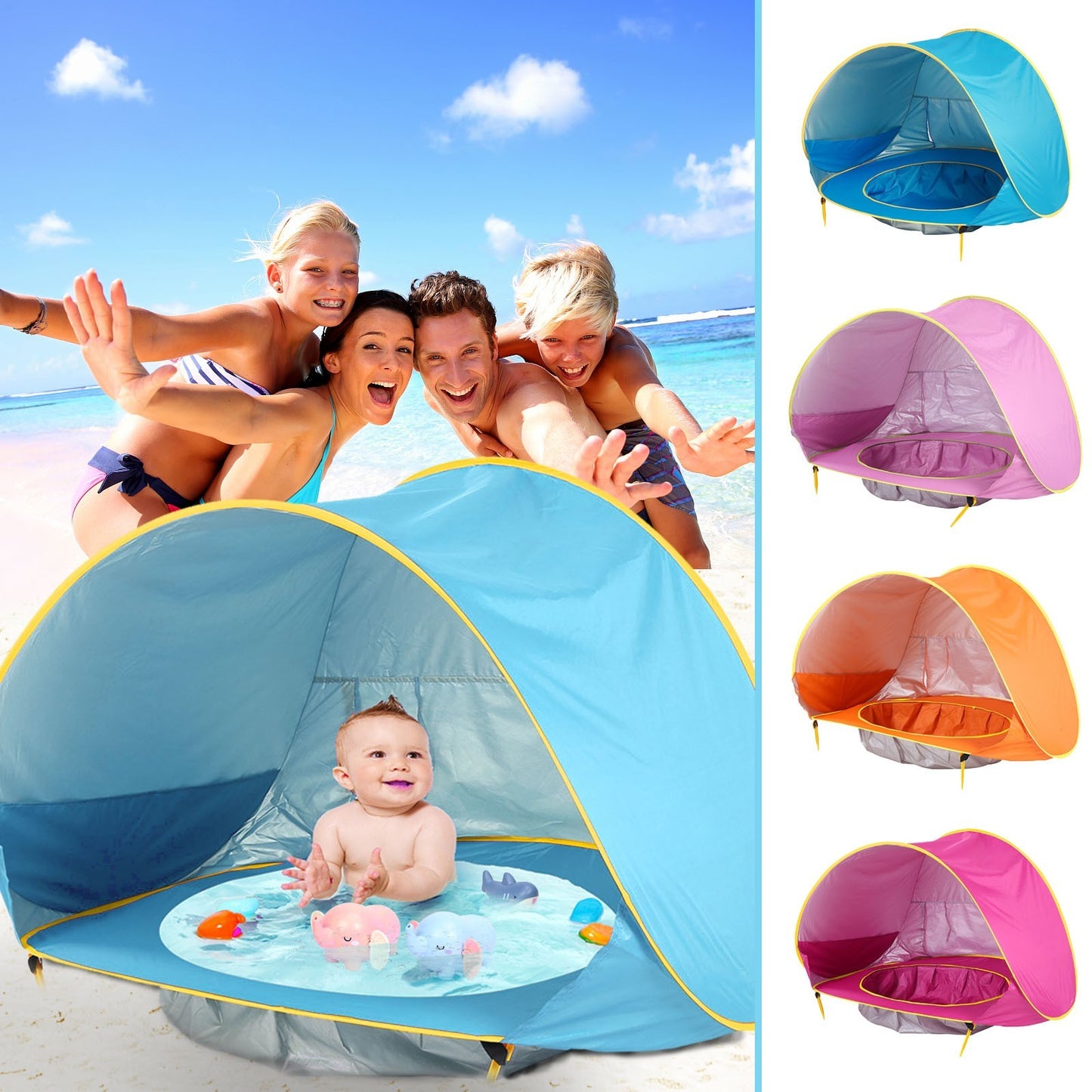 Baby Beach Tent with Mini Pool Gomaki