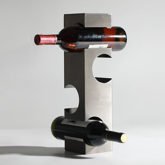 Luxury Gold Metal Wave Wine Rack Gomaki