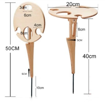 Table de pique-nique portable en bois Gomaki