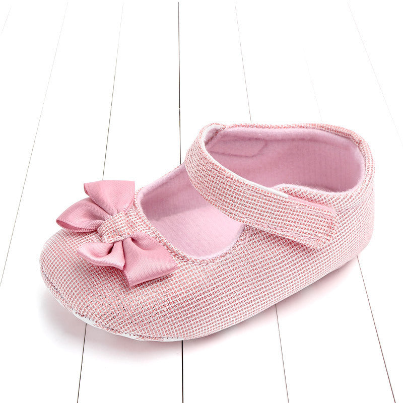 Elegant Baby Girl Shoes with Satin Bow Gomaki