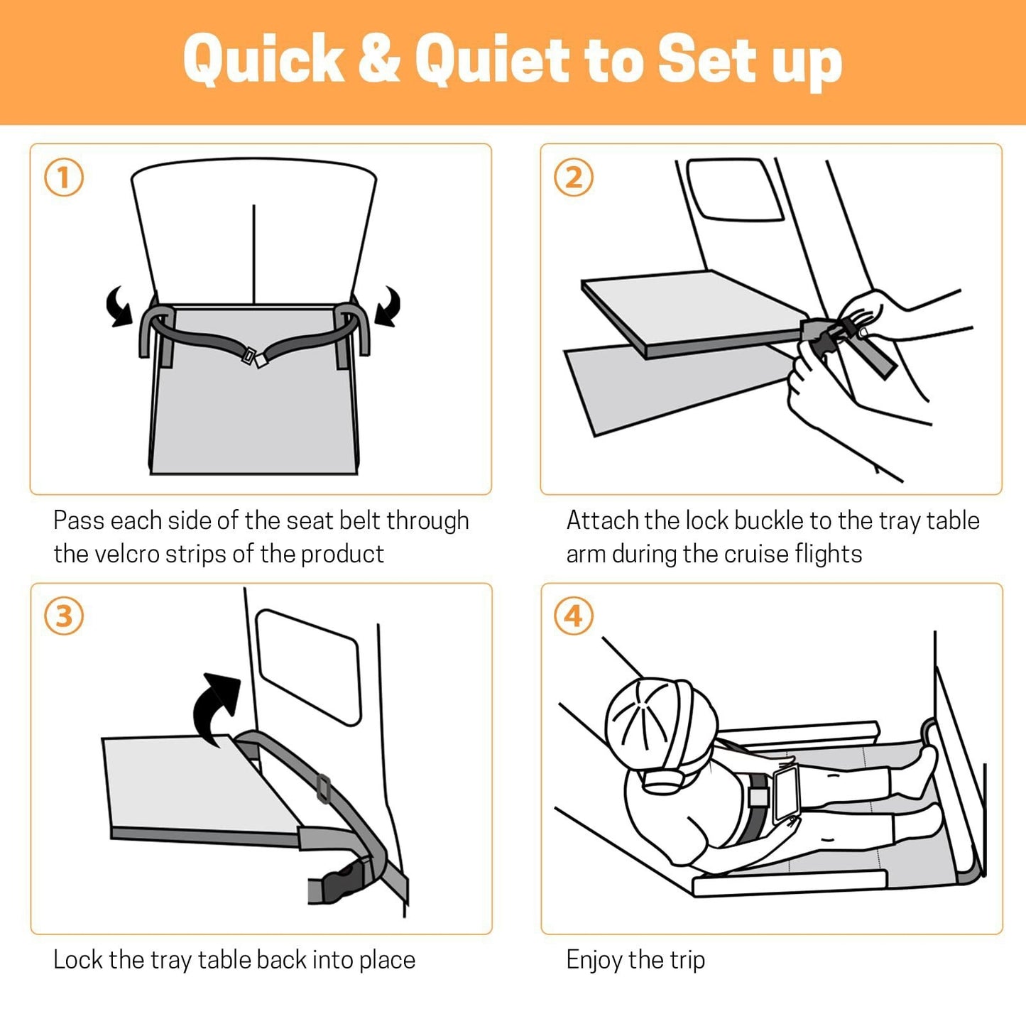 Imbragatura di sicurezza per sedili di aereo per bambini piccoli Gomaki 