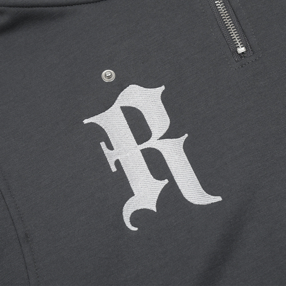 High Neck Gothic Print Hoodie Gomaki