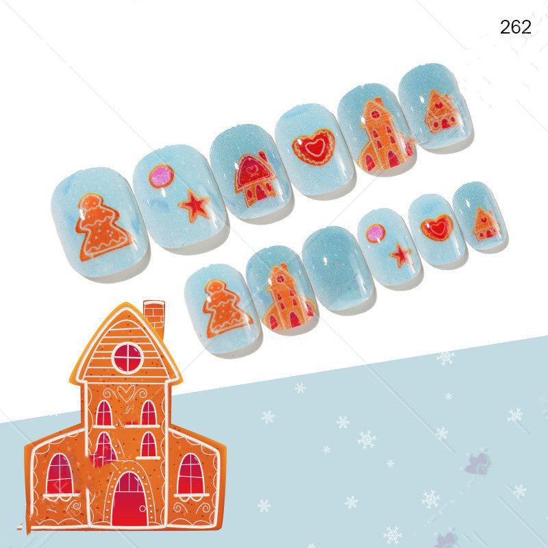 Christmas Pattern Press On Nails Gomaki