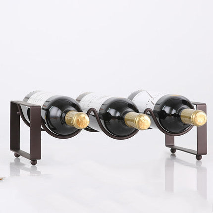 Modern Metal Wine Rack Gomaki