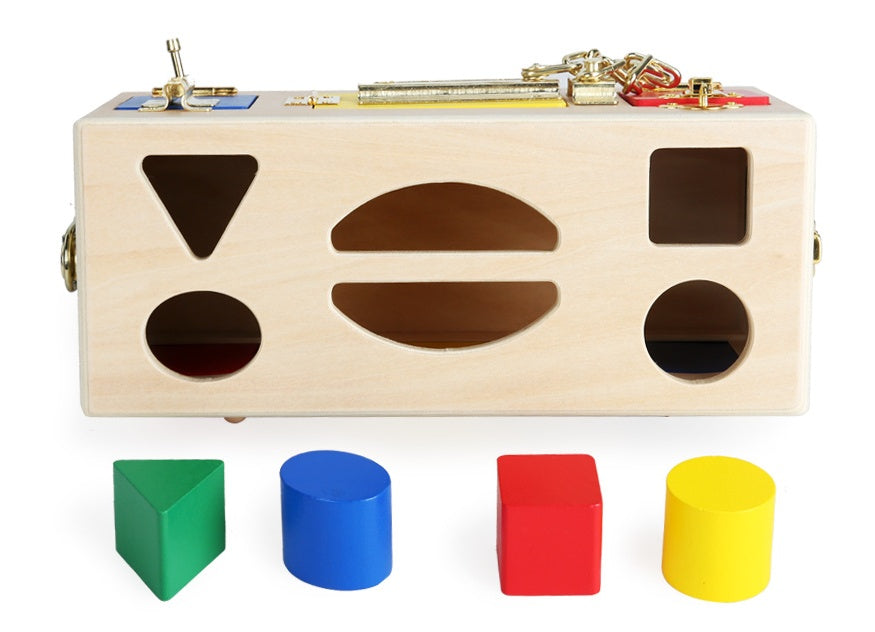 Montessori Wooden Lock Box Toy Gomaki