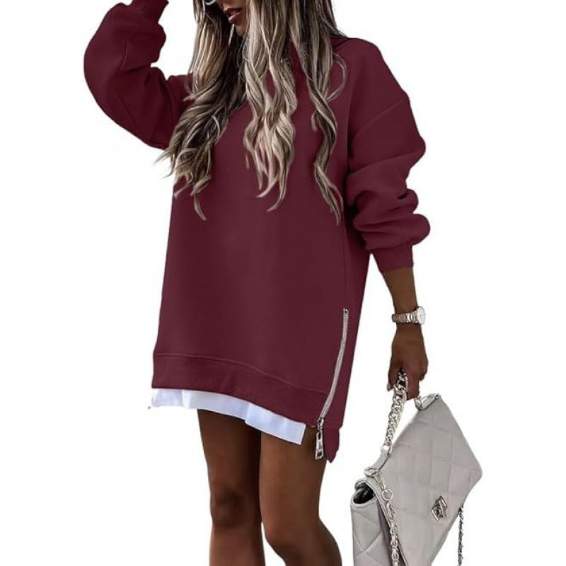 Women Longline Sweatshirt Dress Gomaki
