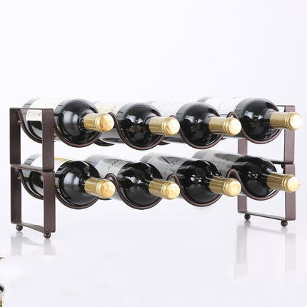 Modern Metal Wine Rack Gomaki