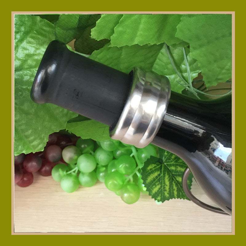 Gomaki, collare salvagoccia per bottiglie di vino in acciaio inossidabile