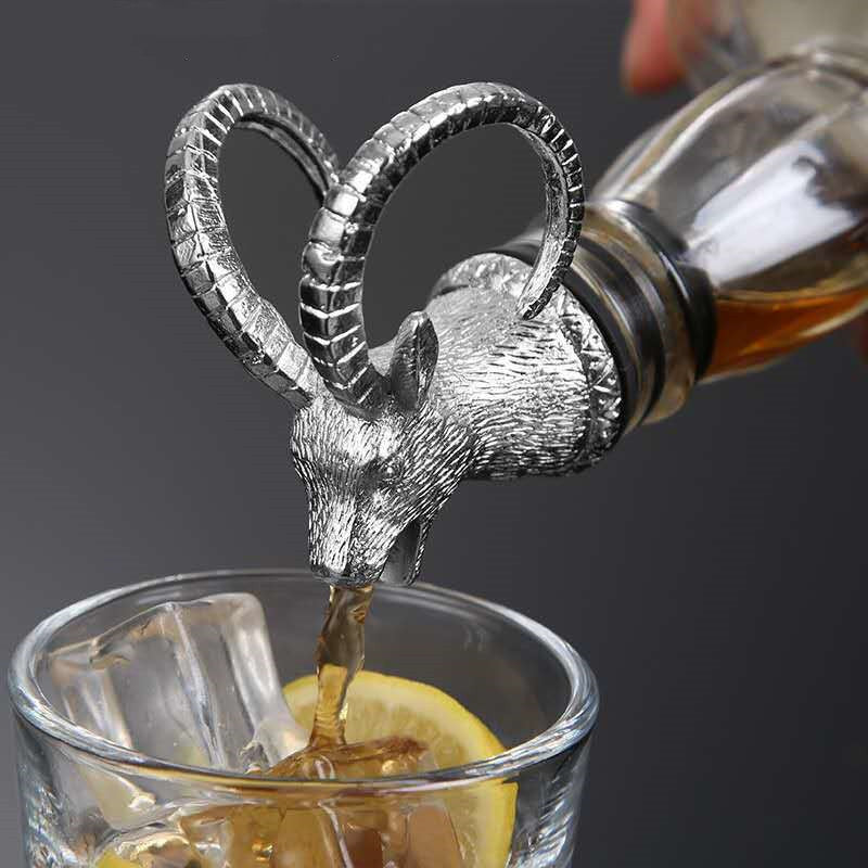 Luxury Ram Head Liquor Pourer Gomaki