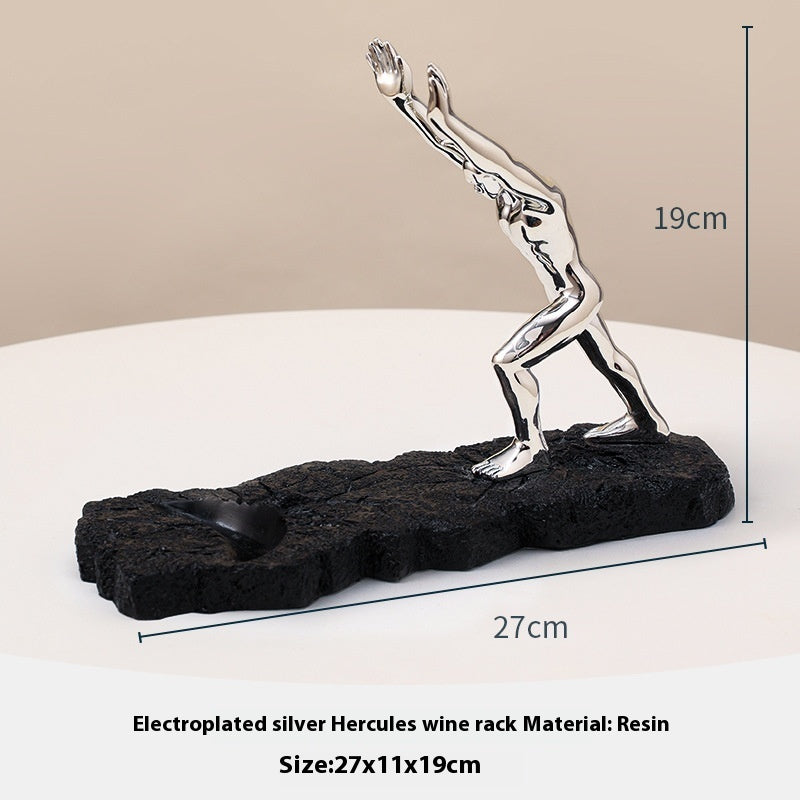 Scultura moderna astratta portabottiglie Gomaki